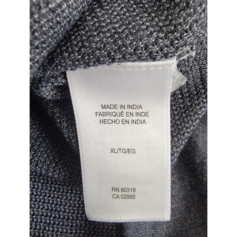 Lucky Brand NEW Mens XL Grey Henley Long Sleeve Raglan Waffle Knit Sweater Shirt - Picture 6 of 10